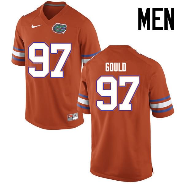 Men's NCAA Florida Gators Jon Gould #97 Stitched Authentic Nike Orange College Football Jersey NWL8865FD